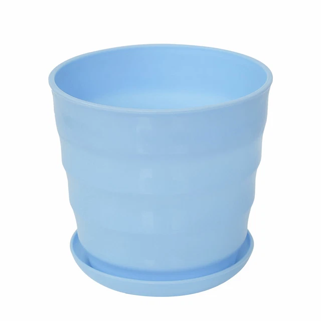 Patio Accueil Bande plastique Bureau Semoir Plante Pot fleurs bleu ciel