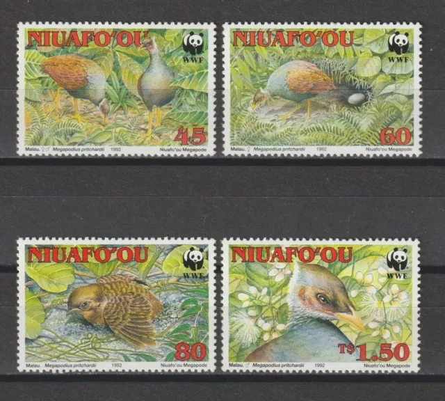 TONGA/NIUAFO'OU 1992 WWF SG 182/5 montado sin montar o nunca montado