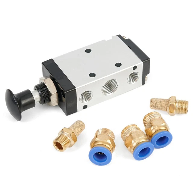4R210-08 Manual Push-pull Valve2 *control Silencer3 *Male Connector 8mm