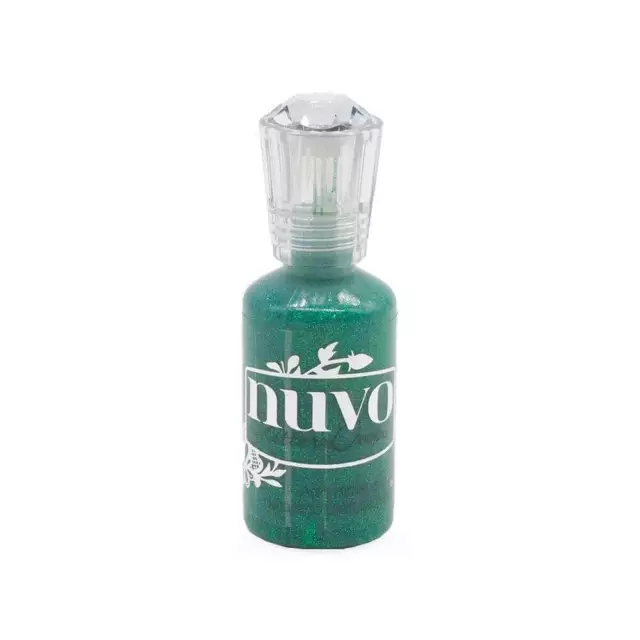 Nuvo Glitter Drops 1.1oz - Grotto Green