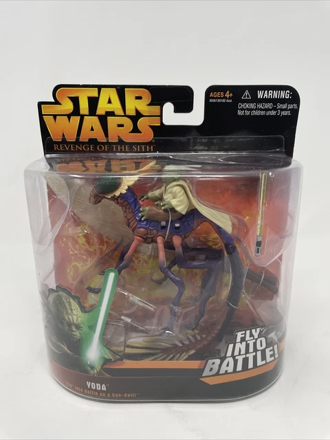 STAR WARS REVENGE of the Sith Yoda Fly Into Battle Can-Cell Loose
