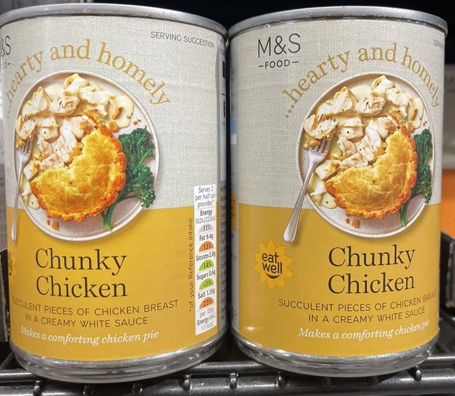 Lattine di pollo grosso M&S 400 ml X2