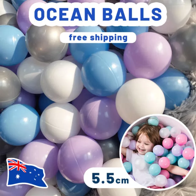 -800x Ocean Balls Ball Pit Kids Baby Play Tent Plastic Soft Toy Macarone thick