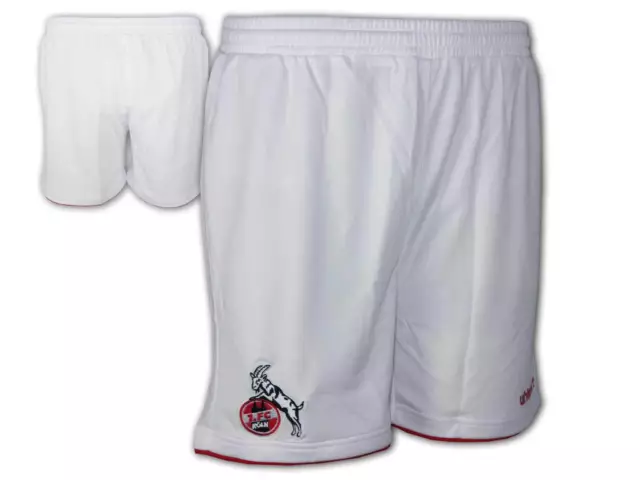 Uhlsport 1.FC Cologne Accueil Shorts Blanc Effzeh Pantalons de Football M.