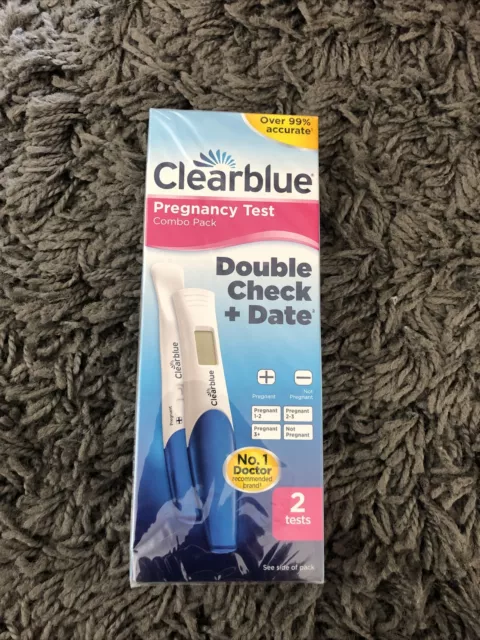 Clearblue Pregnancy Test Double Check and Date Kit x 2 Pack