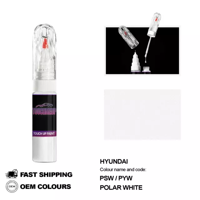 Para Modelos Hyundai Polar Blanco Psw, Pyw Kit De Aguja De Pintura De...