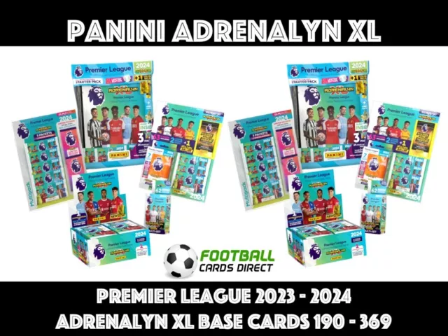 Panini Premier League Adrenalyn 2024 190 - 369 Base Cards