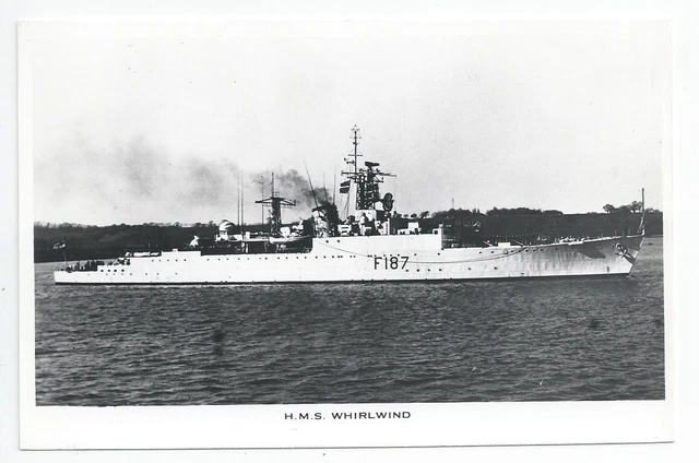 HMS WHIRLWIND TYPE 15 Frigate ex W class Destroyer Royal Navy RP PC hms-whirlwind-type-15-frigate-ex-w-class-destroyer-royal-navy-rp-pc