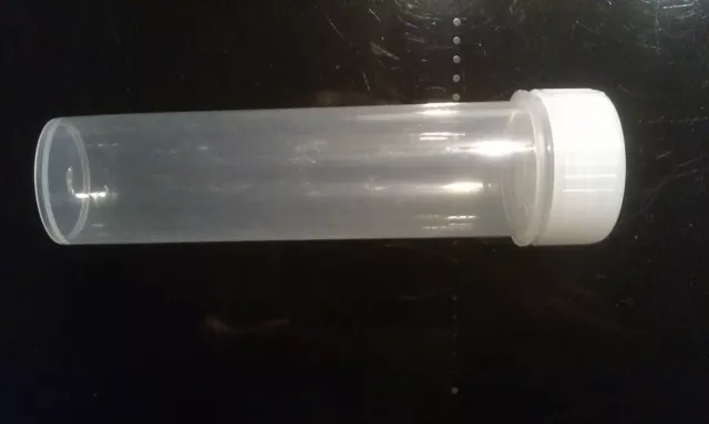 Runddose mit Deckel 20 Stück neu Aufbewahrung Tubes Röhrchen Dose transparent