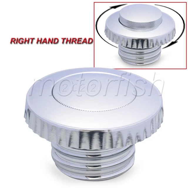 Chrome Flush Pop-up Gas Cap for Harley XL883 1200 FXD FXB FLS FLHR FLHX FXS FLF