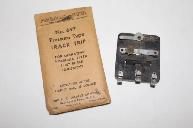 AMERICAN FLYER 697 PRESSURE TYPE TRACK TRIP w/ ORIGINAL ENVELOPE