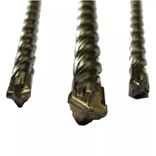 PROTECO SDS Drill Bits SDS+ PLUS Drill Bit Masonry Concrete Brick Cross Head End