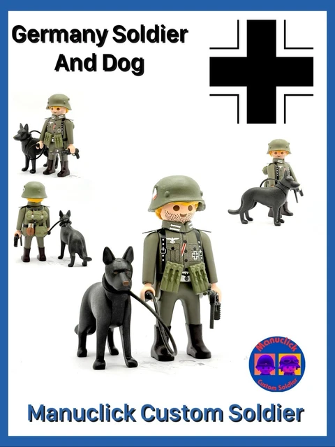 Figurine PLAYMOBIL Personnalisée - Soldat Allemand Infanterie 181 (Verdun 1916)