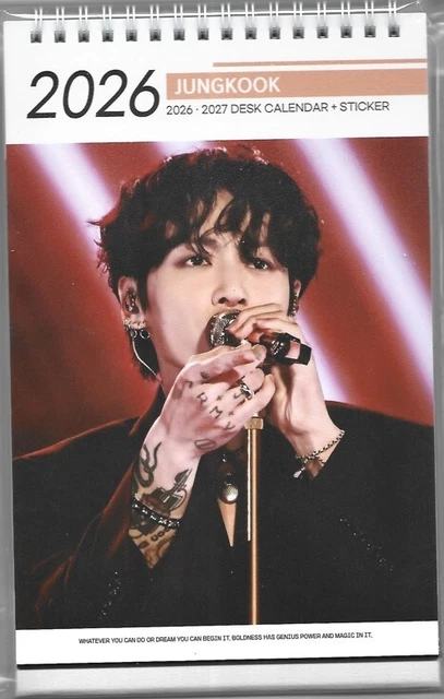 BTS JUNGKOOK PHOTO Calendar 2026 &amp; 2027 K-POP 2026.01-1 £25.20 ...