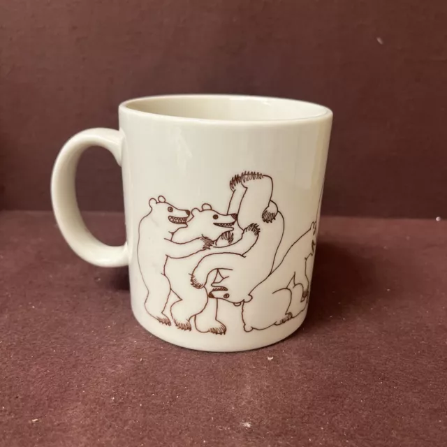 Vintage Naughty Bears Mug by Taylor and Ng Made in Japan Cup Cream/Brown
