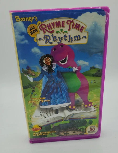 Barney Rhyme Time Rhythm Vhs Video Tape Mother Goose Sing Along Songs Barney Rhyme Time Rhythm Vhs Video Tape Mother Goose Sing Along Songs