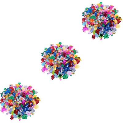 Loose Craft Sequin per Arts Mestieri Gioielli Abiti Fabbricazione Decorazione 1 Scatola Paillettes Lustrini per Artigianato Miste Forme Sciolti Paillettes per Cucire 