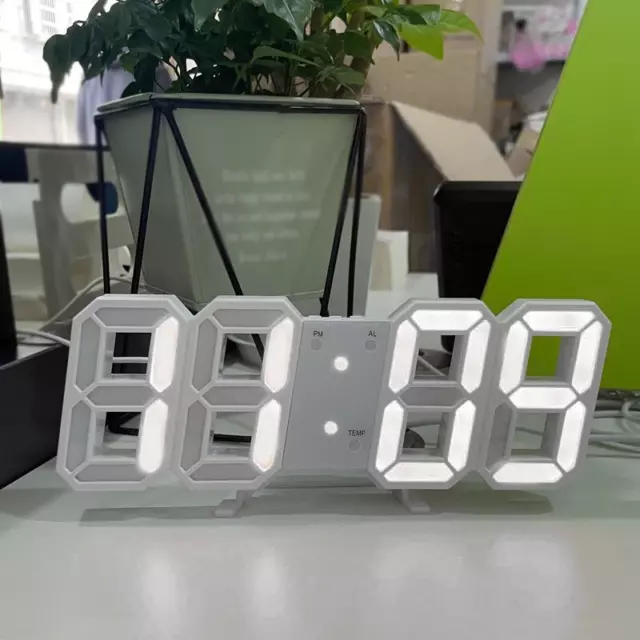 Horloge Murale Numérique 3D LED, Mode Shoous, Multifonctionnelle, Créative, Pris 2