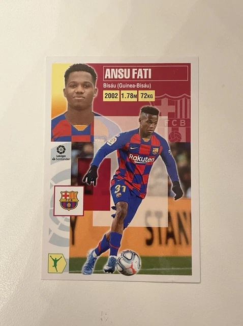 Autocollant Panini La Liga 2019-20 - Ansu Fati FC Barcelone Rookie (n°13)