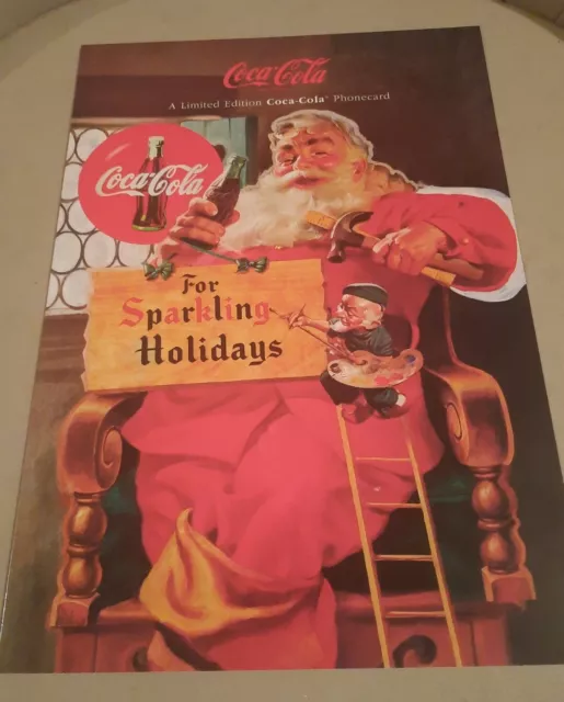 COCA COLA LIMITED EDITION Santa Claus Phone Card