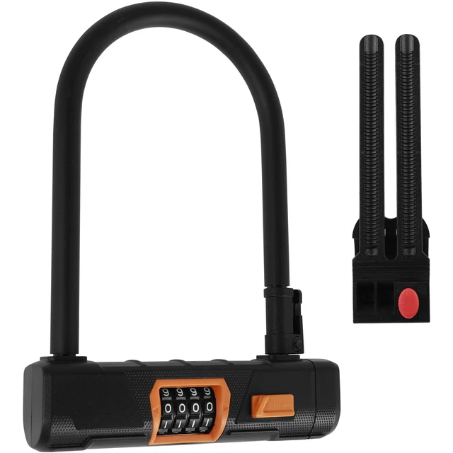 Bike U Lock 4 Digit Resettable Combination Padlock Heavy Duty Anti Theft✥U-Shape