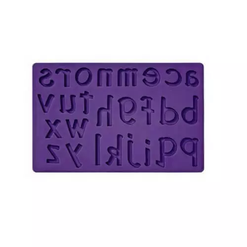 Stampo 26 Lettere In Silicone Calco Per Fondente Alfabeto In Silicone 20 X 13 Cm