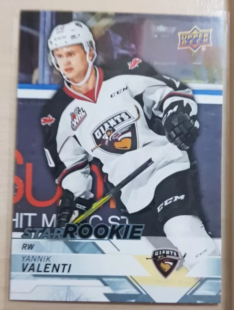 Yannik Valenti Star Rookie - Vancouver Giants - Upper Deck CHL 2018-19