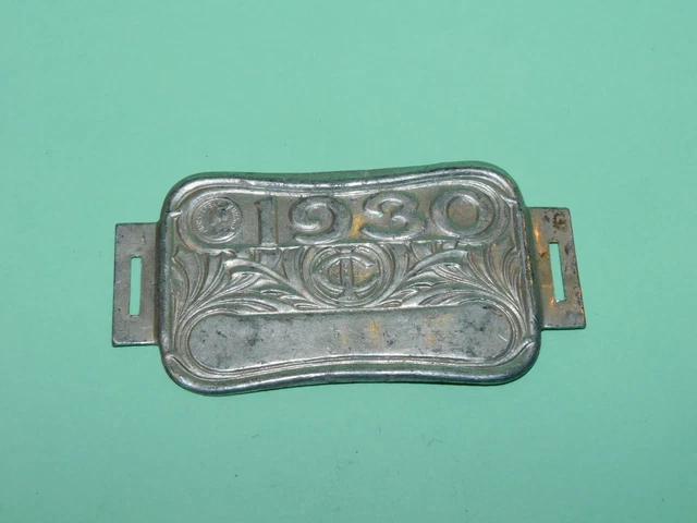 Plaque Vélo Taxe 1940, Badge Pin's Original Cyclisme, Vintage France
