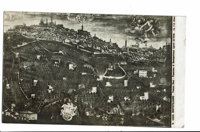 Carte Postale Ancienne Montepulciano Italie - 1928 - Timbrée