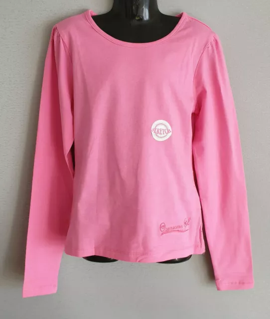 BNWT Girls Sz 12 Ozemocean Pretty Pink Long Sleeve Stretch Top~