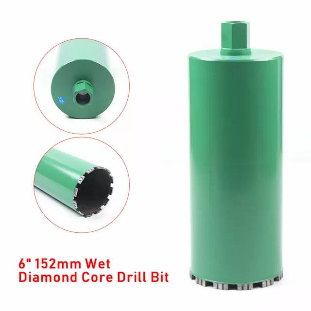 6" 152mm Wet Diamond Core Drill Bit Hole Saw for Concrete, Block, Brick, Masonry