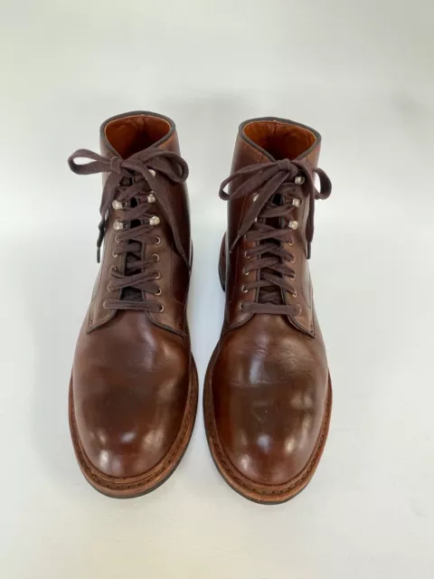 Allen Edmonds  Higgins Mill Boots Dainite soles Mens 9.5 D Brown 7562 45533W