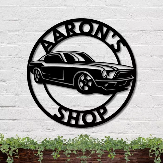 Wall Art Home Decor Metal Acrylic 3D Silhouette Poster USA Custom Car Sign