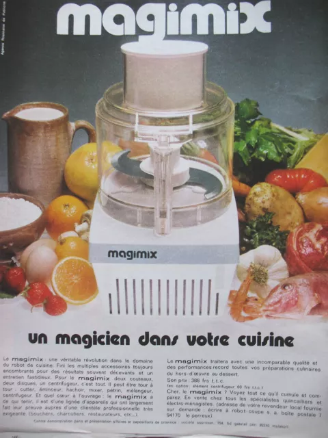 1968 Magimix Robot Menager French Advertising Press Release