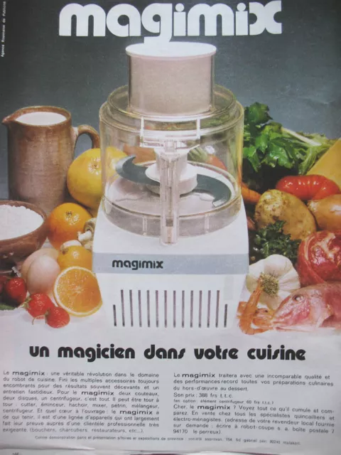 Publicite De Presse Magimix Robot Menager French Advertising 1968