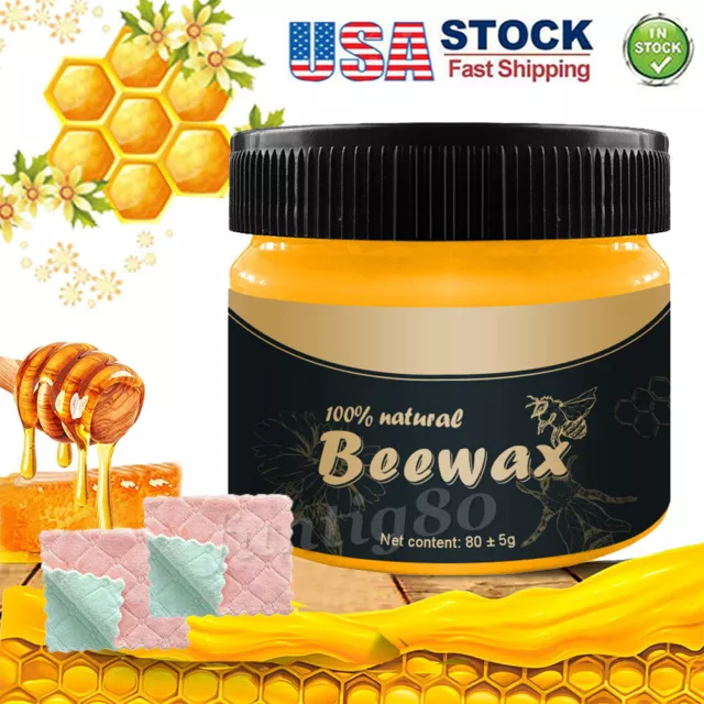 Beeswax Furniture Polish,Wood Seasoning Beewax - Natural Wood Wax Traditional💙