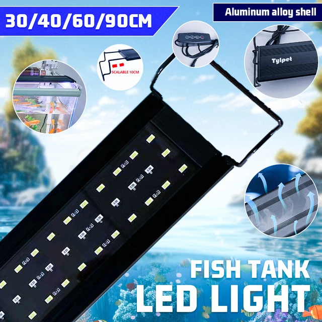 40-110cm Aquarium Light Lighting Full Spectrum Aqua Plant Fish Tank Bar LED Lamp
