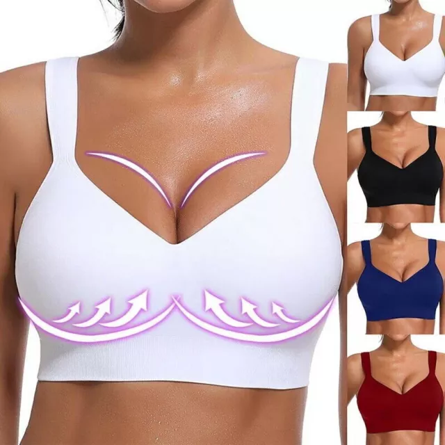 3 Pack Seamless Comfort Bras Everyday Bra Non Padded Non Wired Stretch Plus  Size