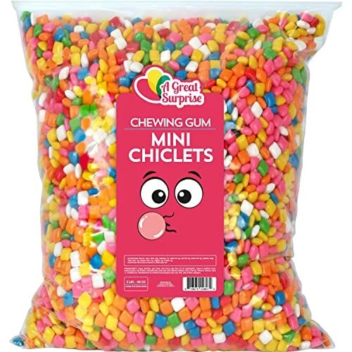 Chiclets Gum - Mini Chiclets - Chicklets Tiny Size Gum - Fruity Flavor - Gumb...