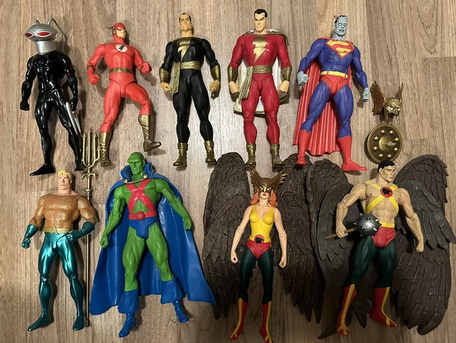 DC Direct JUSTICE Lot ALEX ROSS HAWKGIRL Aquaman Shazam Martian Flash Bizarro DC Direct JUSTICE Lot ALEX ROSS HAWKGIRL Aquaman Shazam Martian Flash Bizarro