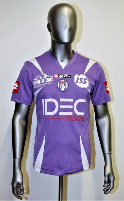 Maillot Vintage Toulouse FC – Lotto – Porté N°2 Monne Decroix – Taille XL