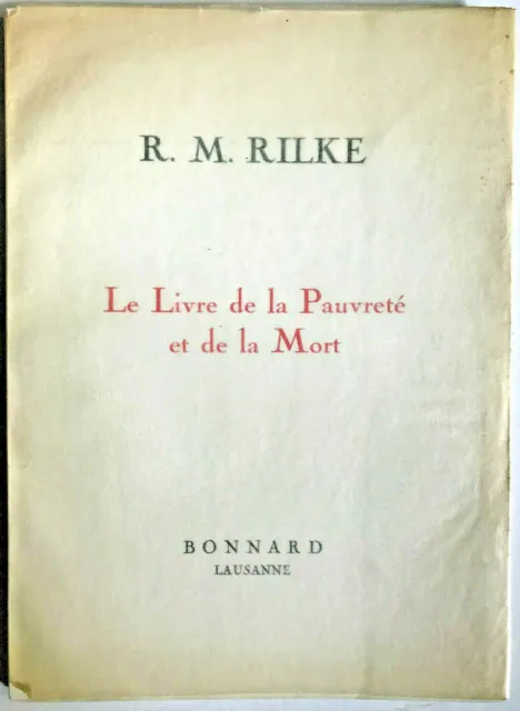 R. M. Rilke Book of Poverty and Death, R. M. Rilke, Rainer Maria Rilke