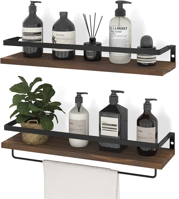 SODUKU Floating Shelves Wall Mounted Storage Shelves for Kitchen, Bathroom,Set o