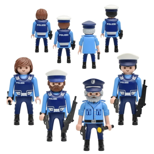Playmobil Vintage Policier Motard 1998 - Set 3986 City Life En Lot