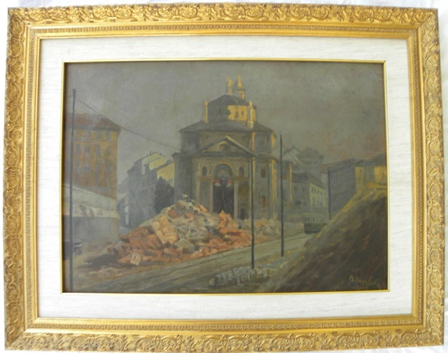 Tullio BACCHETTA (Crema Cremona 1892-Palermo 1975) Disastro Ponte Seveso 1937