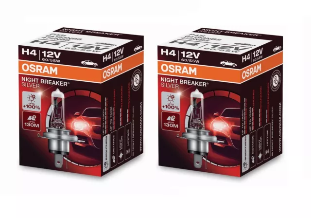 OSRAM NIGHT BREAKER Silver Halogen Bulb H1 H4 H7 All Types Free Choice 1pcs  £5.60 - PicClick UK