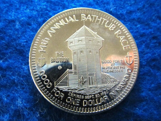 1990 Nanaimo - British Columbia - Dollar - Bright Uncirculated
