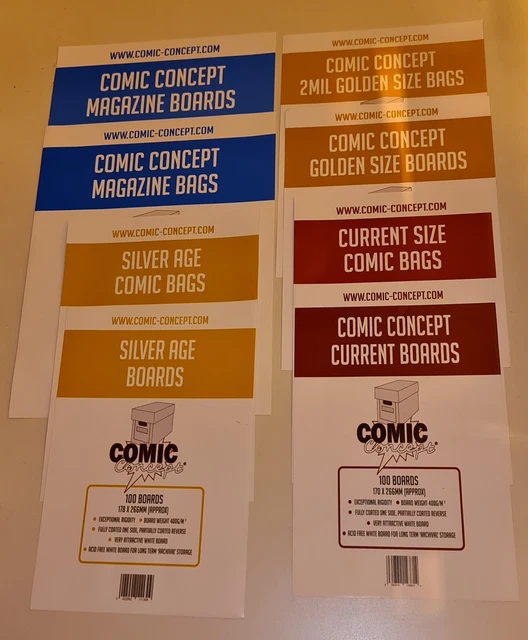 thumbnail image 2 of 100 Pack Graded City Comics Golden Comic Bags And Boards - Made In USA 2 of 6