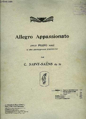 ALLEGRO APPASSIONATO [Feuillets mobiles] SAINT-SAENS C,