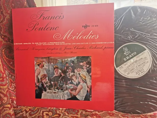 FAURE: Melodies Songs   Kruysen Richard / Erato mono France ED1 LP NM